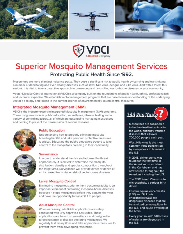 integrated mosquito management free educational guide - vector disease control international - vdci