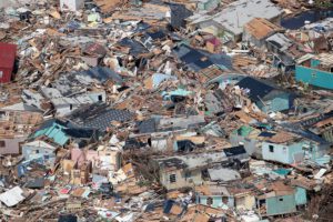 Hurricane wreckage