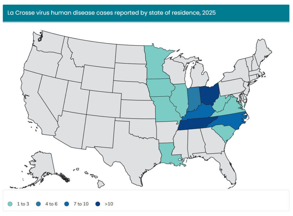 2025-la-crosse-encephalitis-human-cases-in-us-map